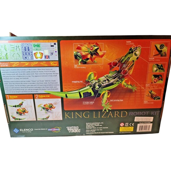 Teach Tech King Lizard Robot Kit – STEM Robotics Build & Learn – Ages 10+ - Picture 2 of 4